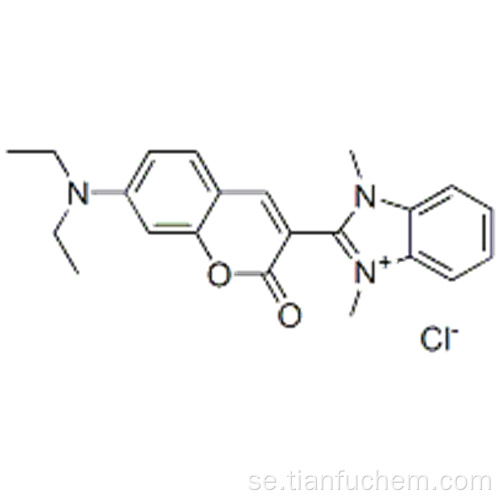 2- [7- (dietylamino) -2-oxo-2H-l-bensopyran-3-yl] -1,3-dimetyl-lH-bensimidazoliumklorid CAS 29556-33-0